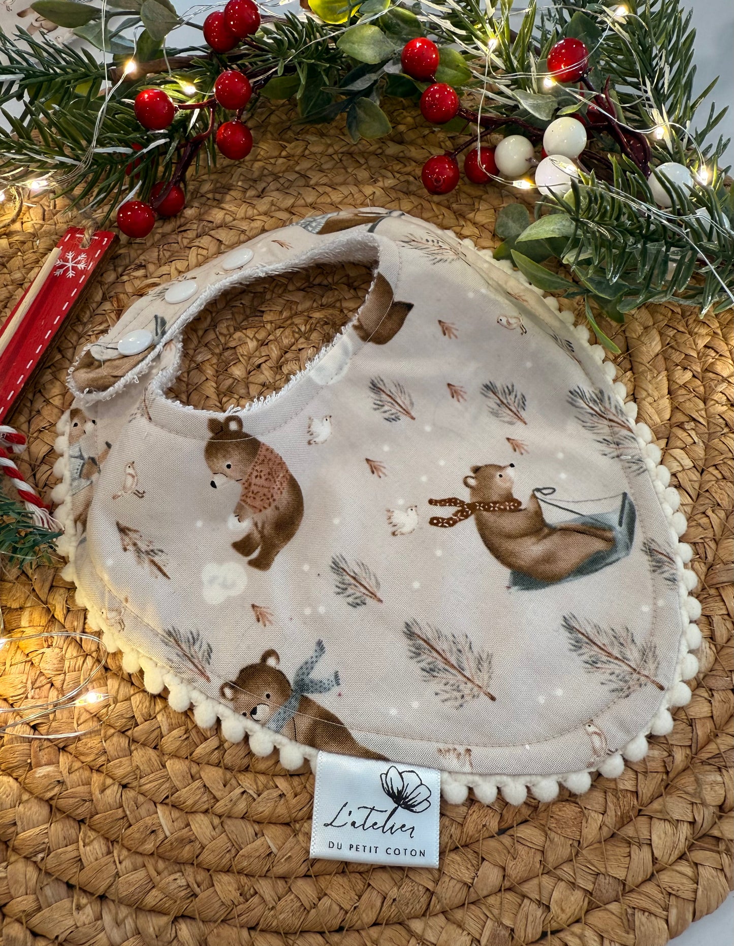 Bavoir mini ours🐻