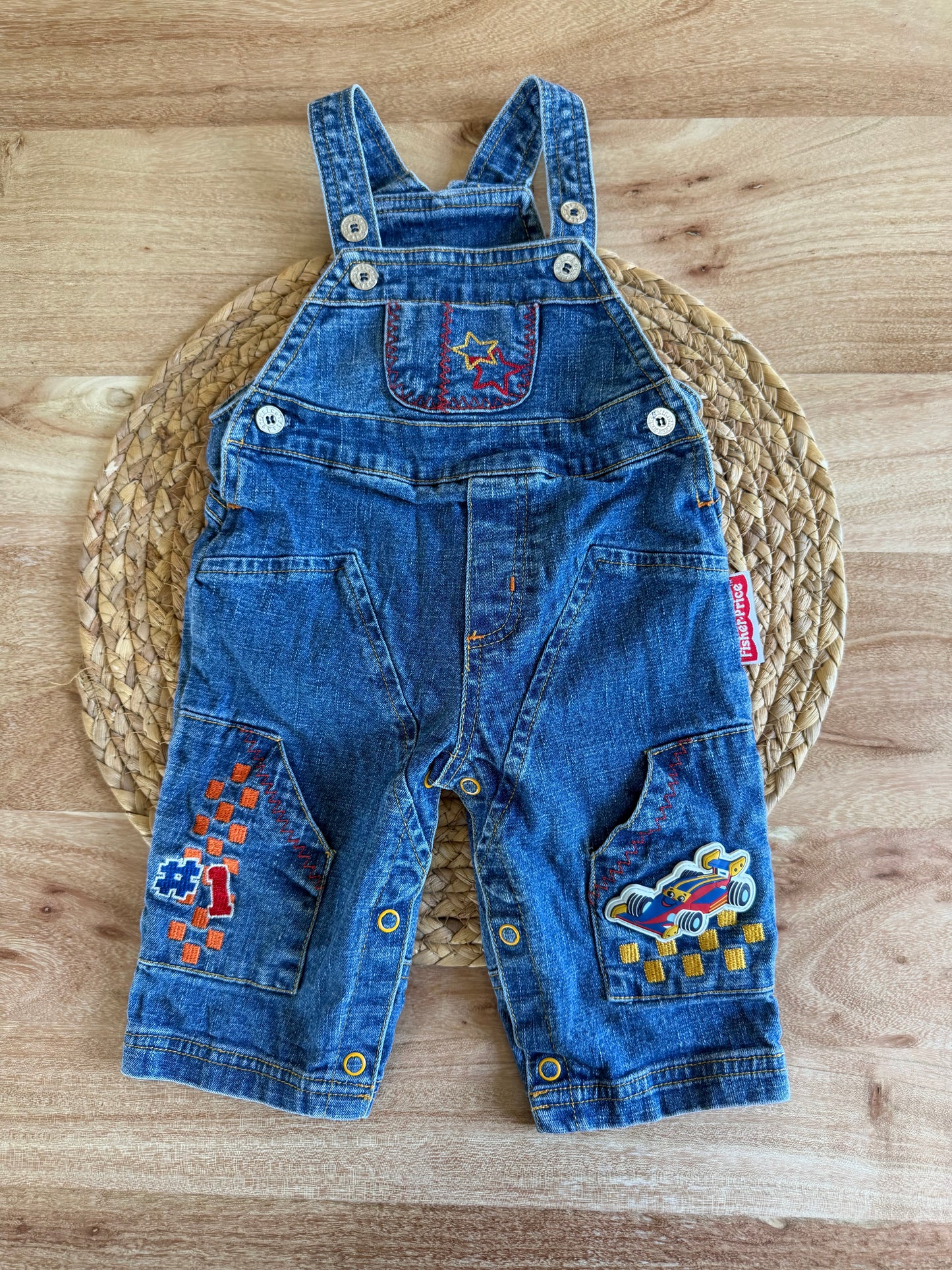 Salopette course vintage 9 mois