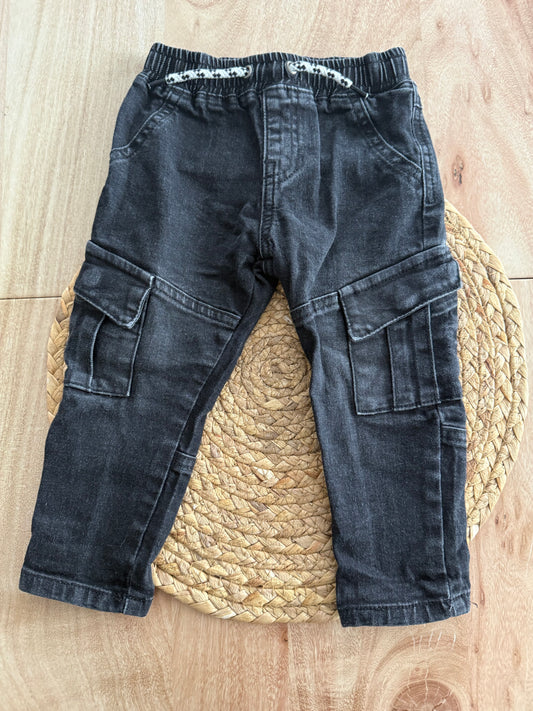 Pantalon Jeans cargo 18-24 mois