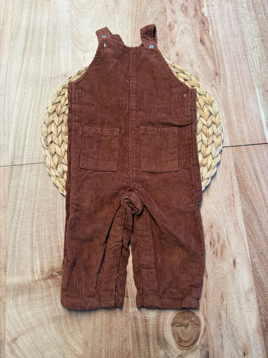 Salopette en velours 6-9 mois