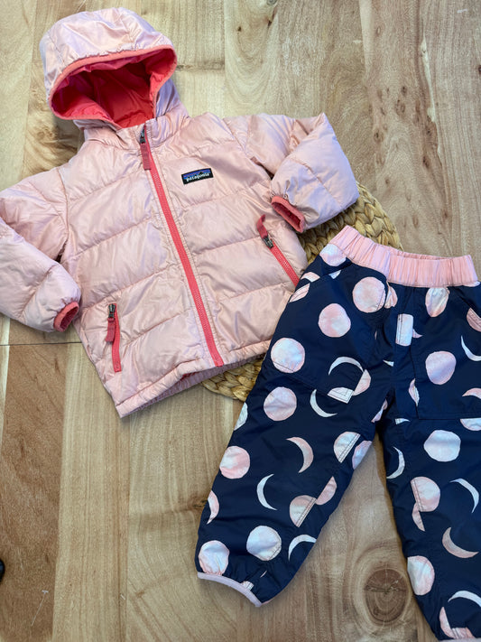 Manteau mi saison & pantalon Patagonia 2T