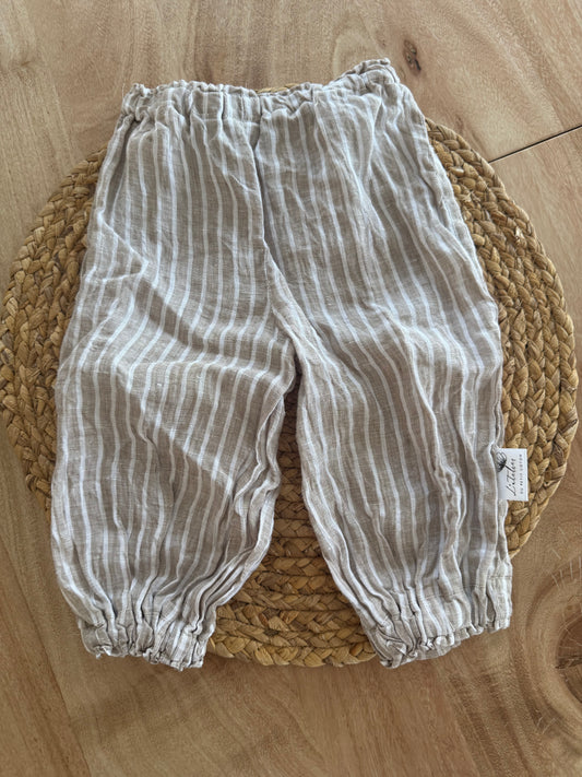Pantalon en lin 12-18 mois création de l'atelier