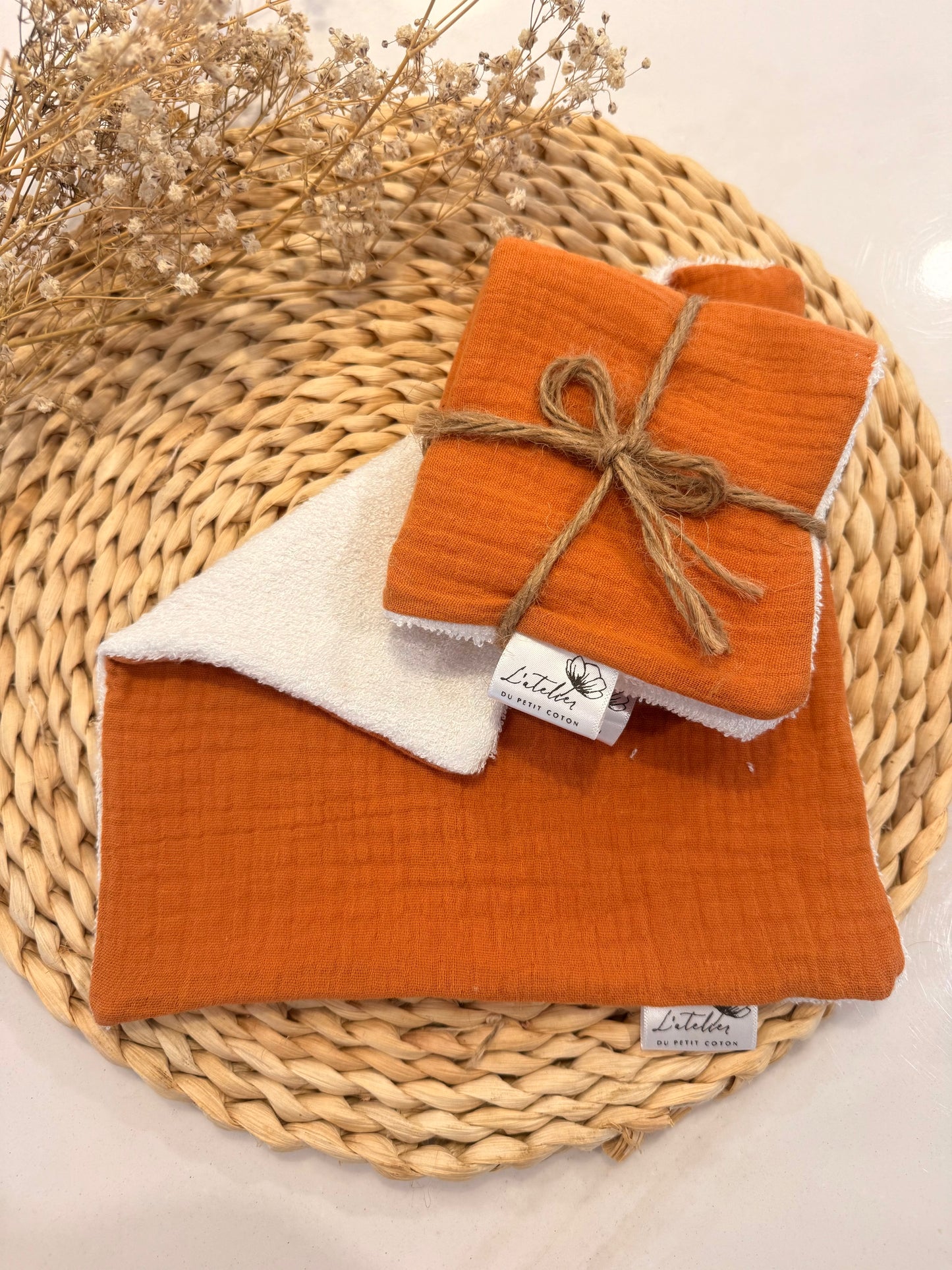 Débarbouillette orange