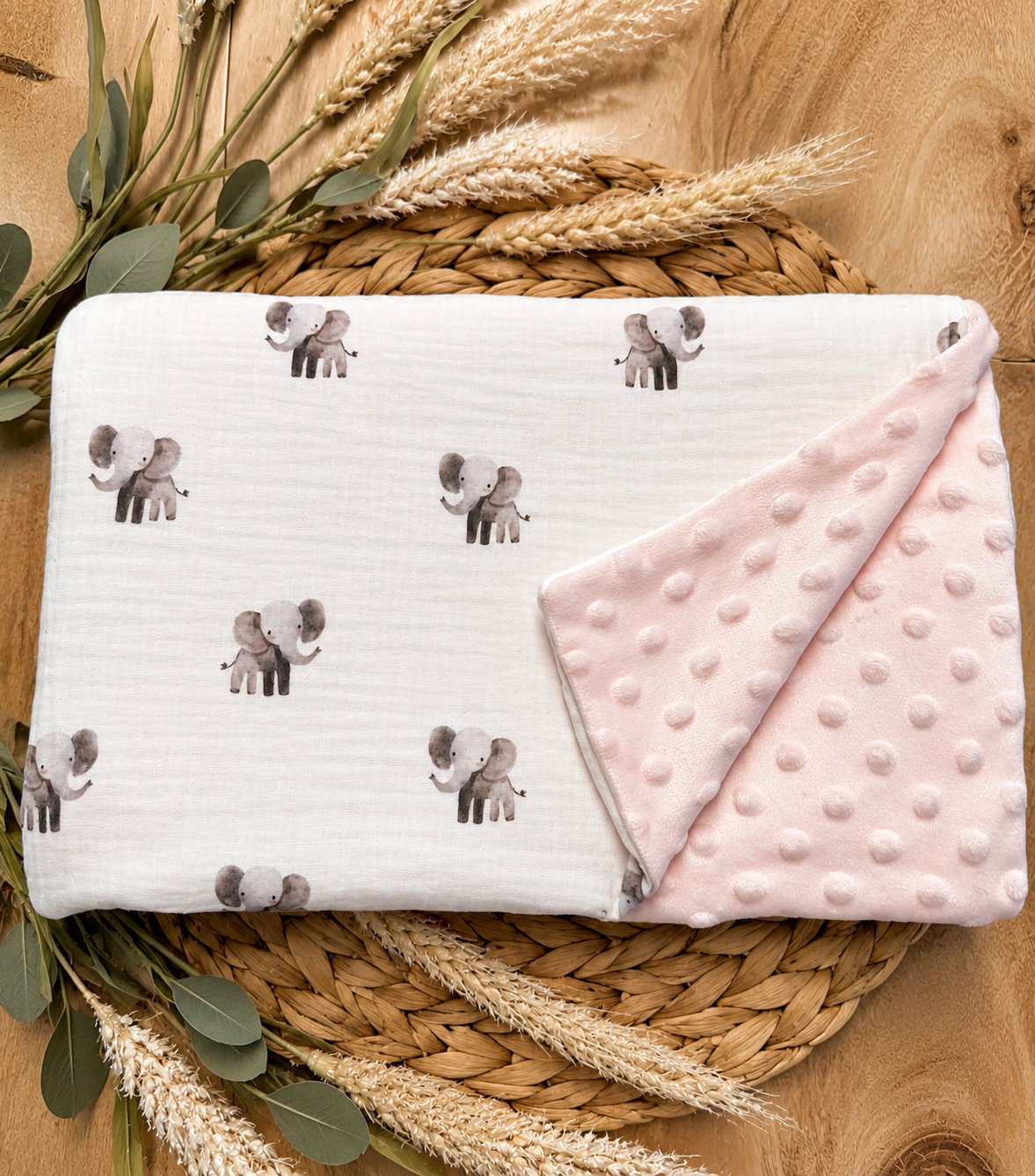 Doudou éléphant rose (précommande)