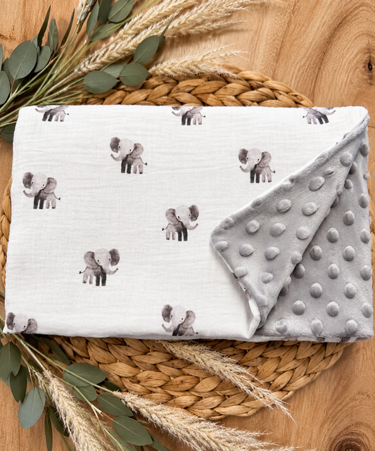 Doudou éléphant gris (pré-commande)