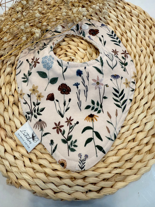 Bavoir fleur automne