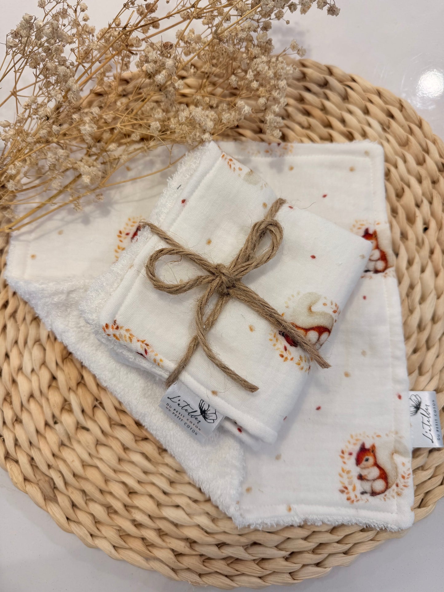 Débarbouillette écureuil